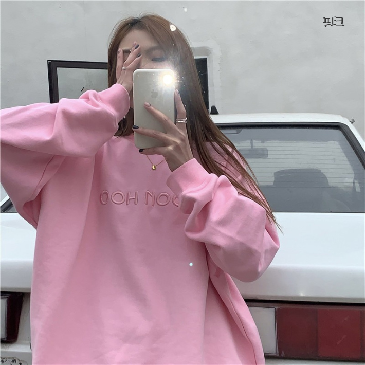 긴팔 티셔츠 핑크 색상 이미지-S1L108